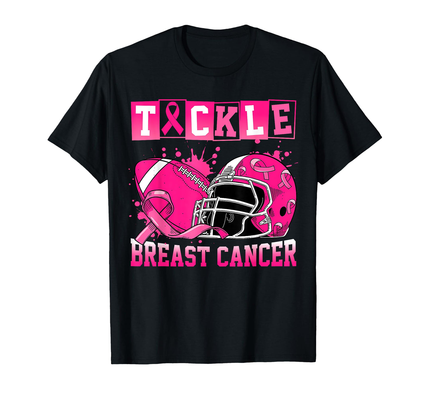 Tackle Breast Cancer Awareness American Football Men Women T-Shirt