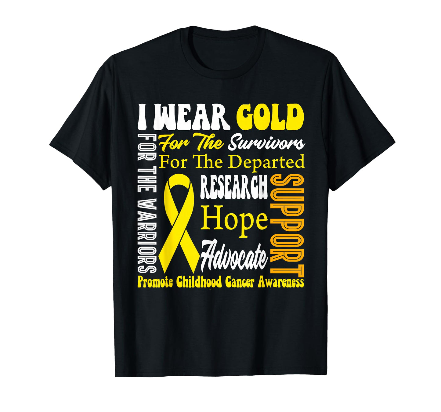 Childhood Cancer Awareness Shirt We Wear Gold for Children T-Shirt
