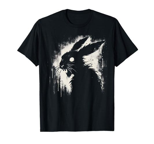 Creepy Goth Rabbit, Horror Bunny, Weirdcore Rabbit T-Shirt