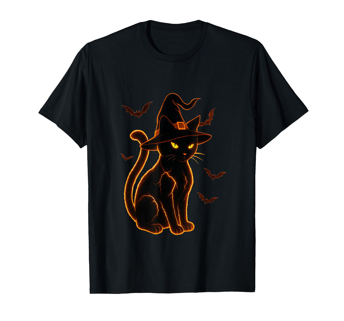 Cat Halloween Pumpkin Black Cat T-Shirt