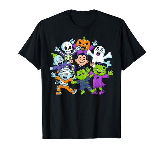Dance Skeleton Ghost Pumpkin Halloween Costume for Family T-Shirt