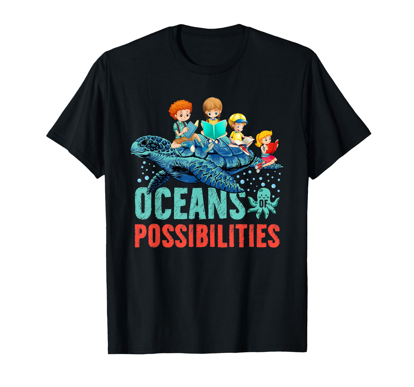 Oceans Of Possibilities Summer Reading 2022 Tshirt Octopus Men Women Kids T-Shirt