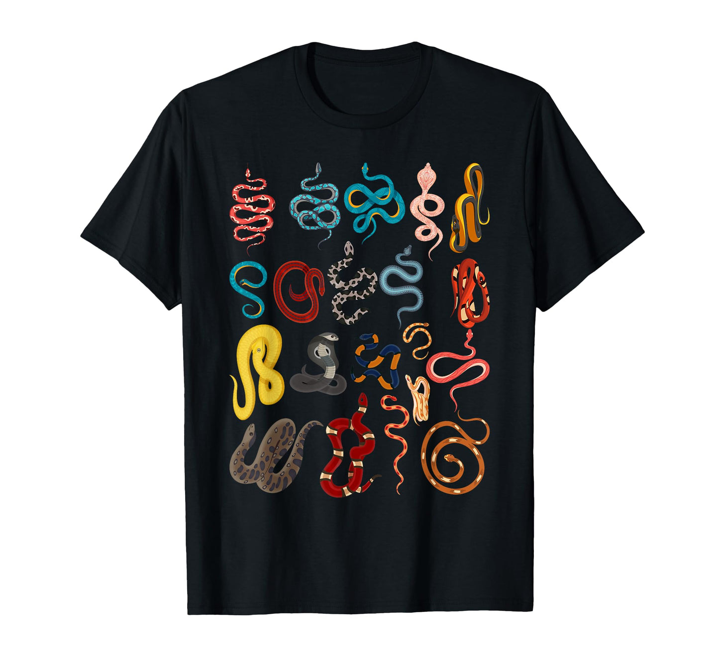 Types Of Snakes Educational Herpetologist Kids Boys Girls T-Shirt