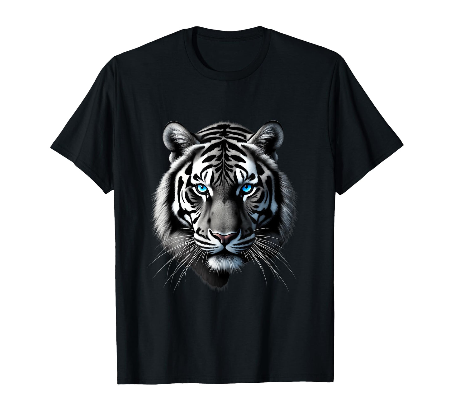 Beautiful Tiger with Bright Blue Eyes Tiger Lover T-Shirt