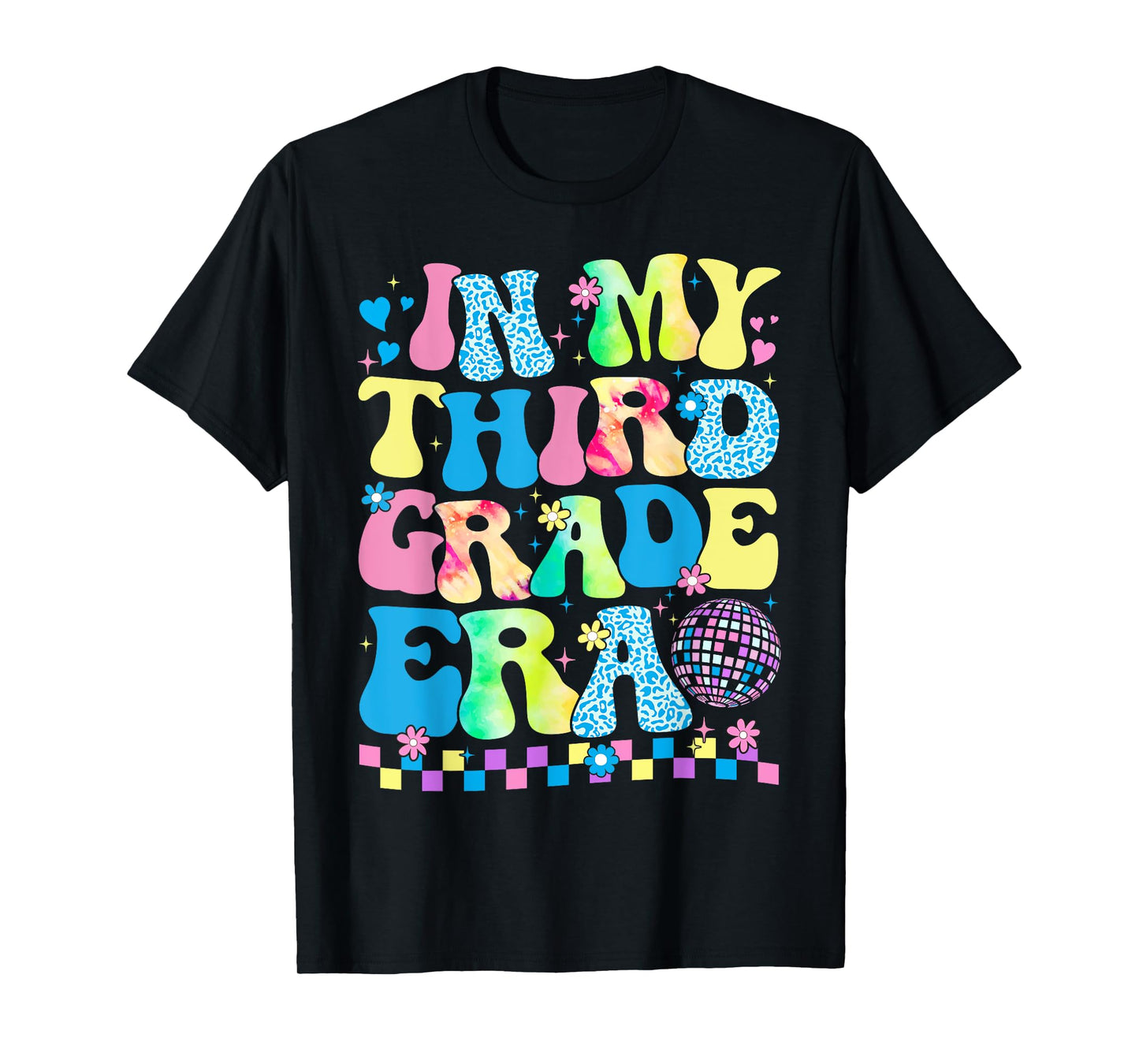 In My Third Grade Era Groovy Back To School Teachers Kids T-Shirt