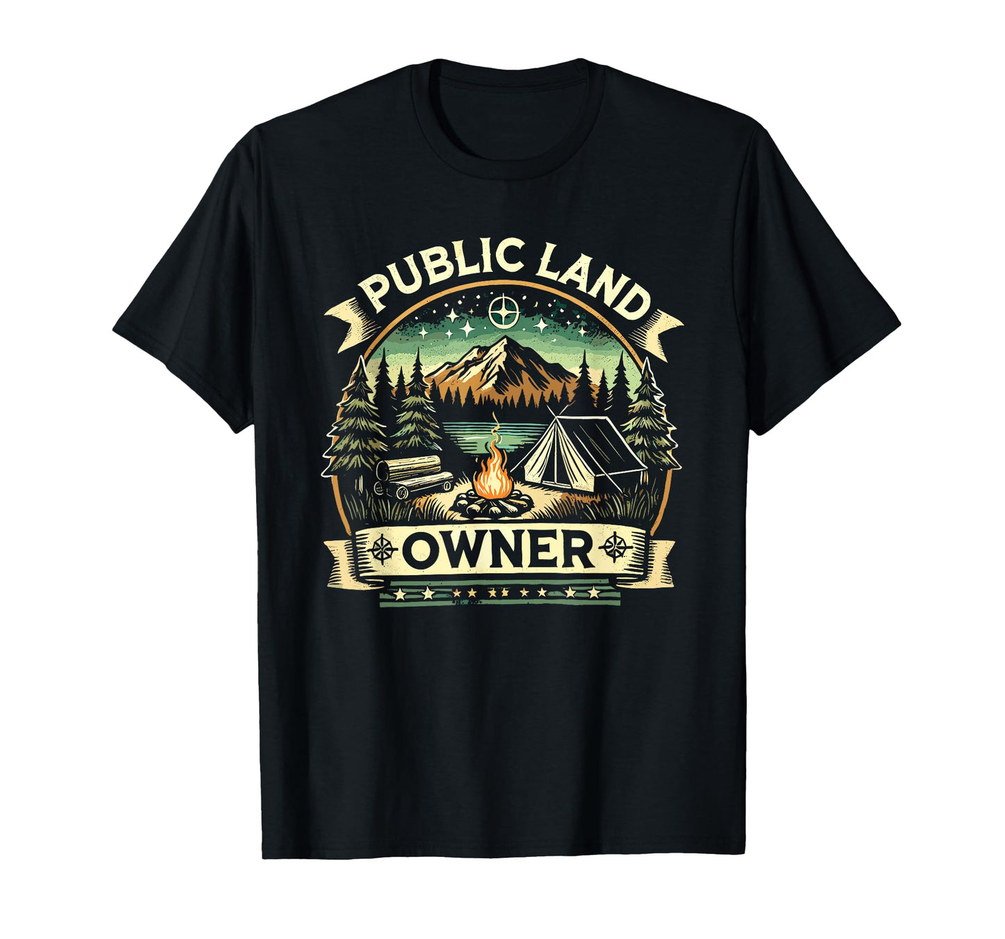 Public Land Owner Outdoor Camping T-Shirt
