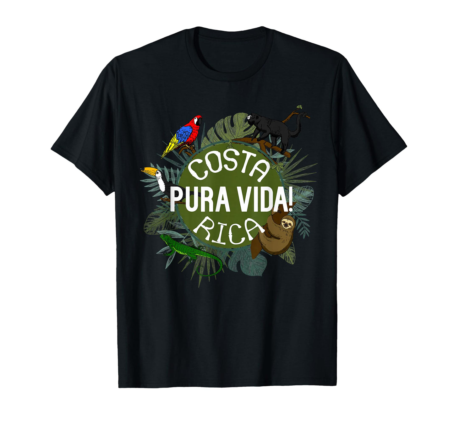 Pura Vida Costa Rica T-Shirt! Party Animals! T-Shirt