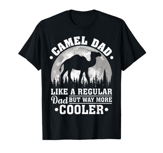 Mens Camel Dad Like A Regular Dad Funny Camel Father's Day T-Shirt