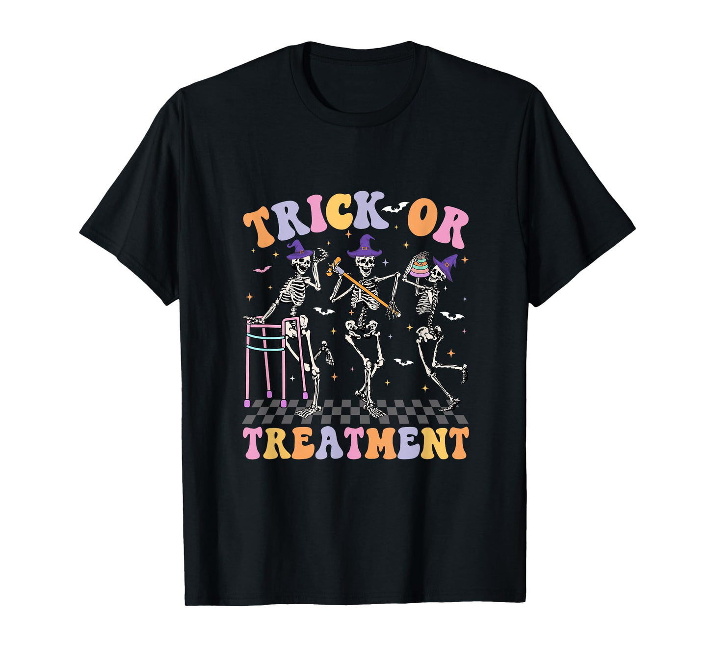 Trick Or Treatment Halloween Radiation Oncology Rad Therapy T-Shirt