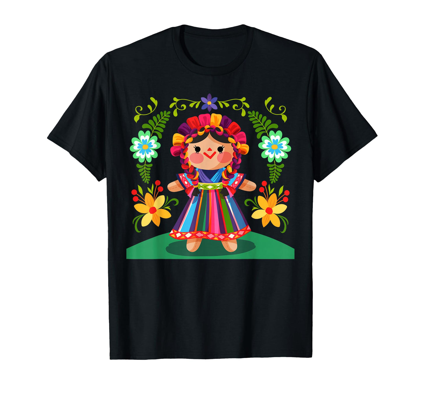 Muñeca de trapo Mexicana tzotzil, Otomi, Mazahua, Querétaro T-Shirt