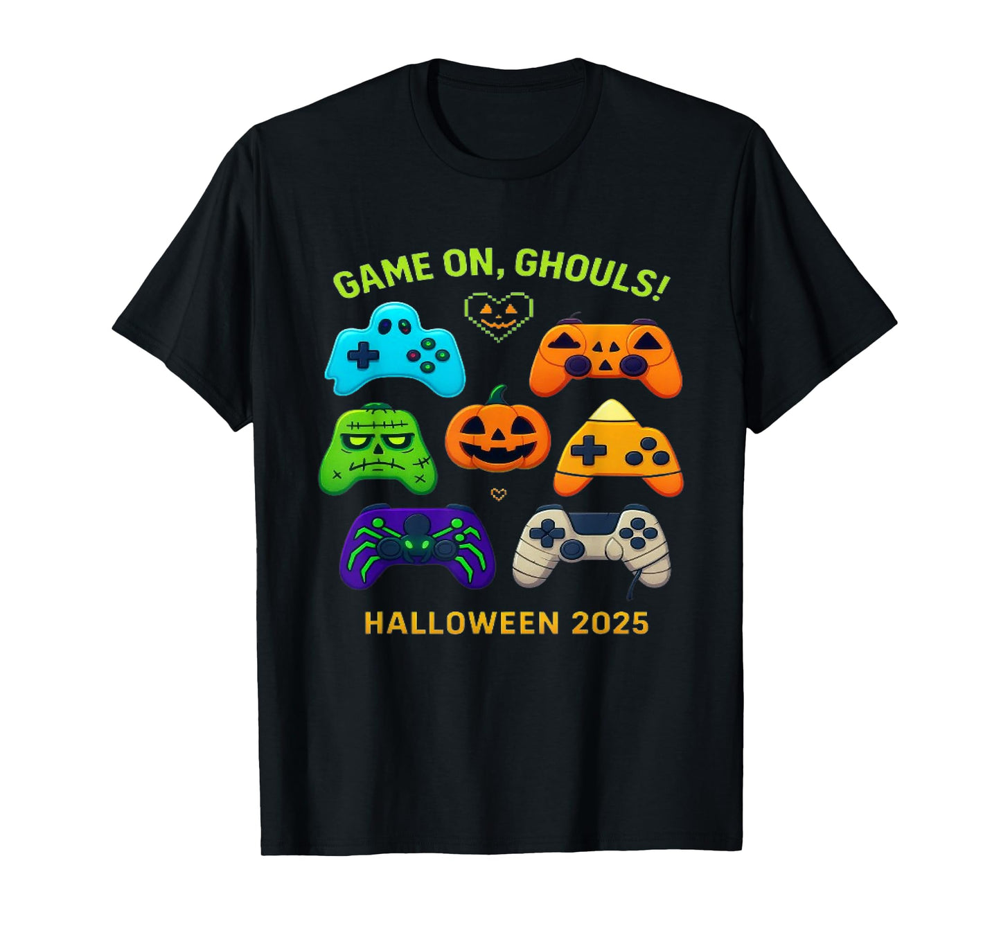 Halloween Skeleton Zombie Video Gaming Controllers boy Men T-Shirt