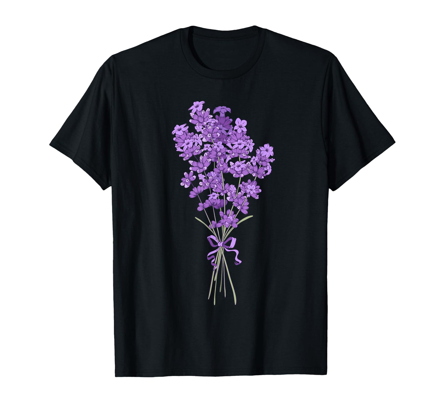 Lavender Purple Flower Design Wildflower Lavender Flower T-Shirt