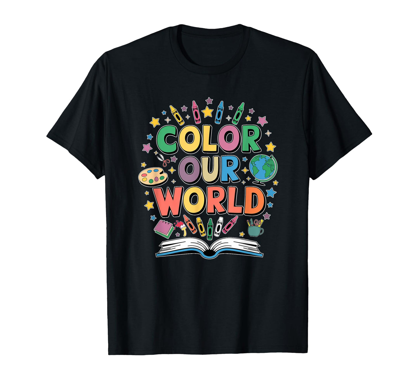 Color Our World Summer Reading Art and Creativity Enthusiast T-Shirt