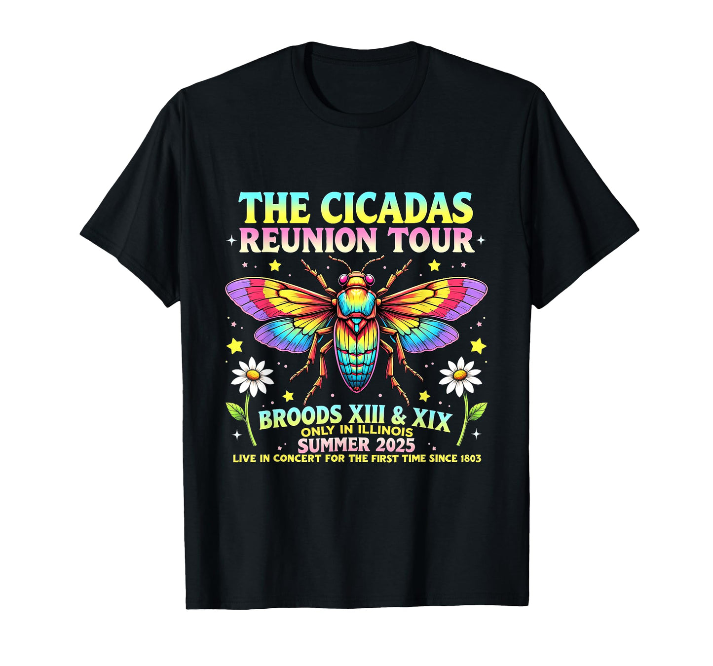 2025 Cicada Brood XIV Swarm Reunion Tour Summer Cicadas T-Shirt
