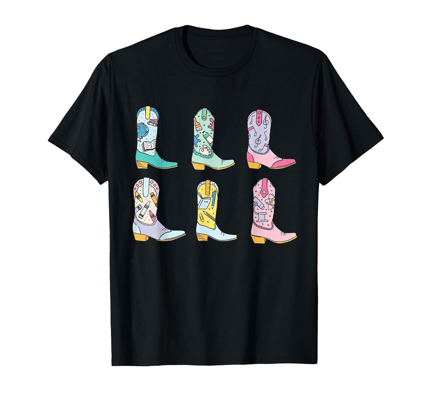 Teacher Life Howdy Teacher, Cowboy Boots Tees T-Shirt