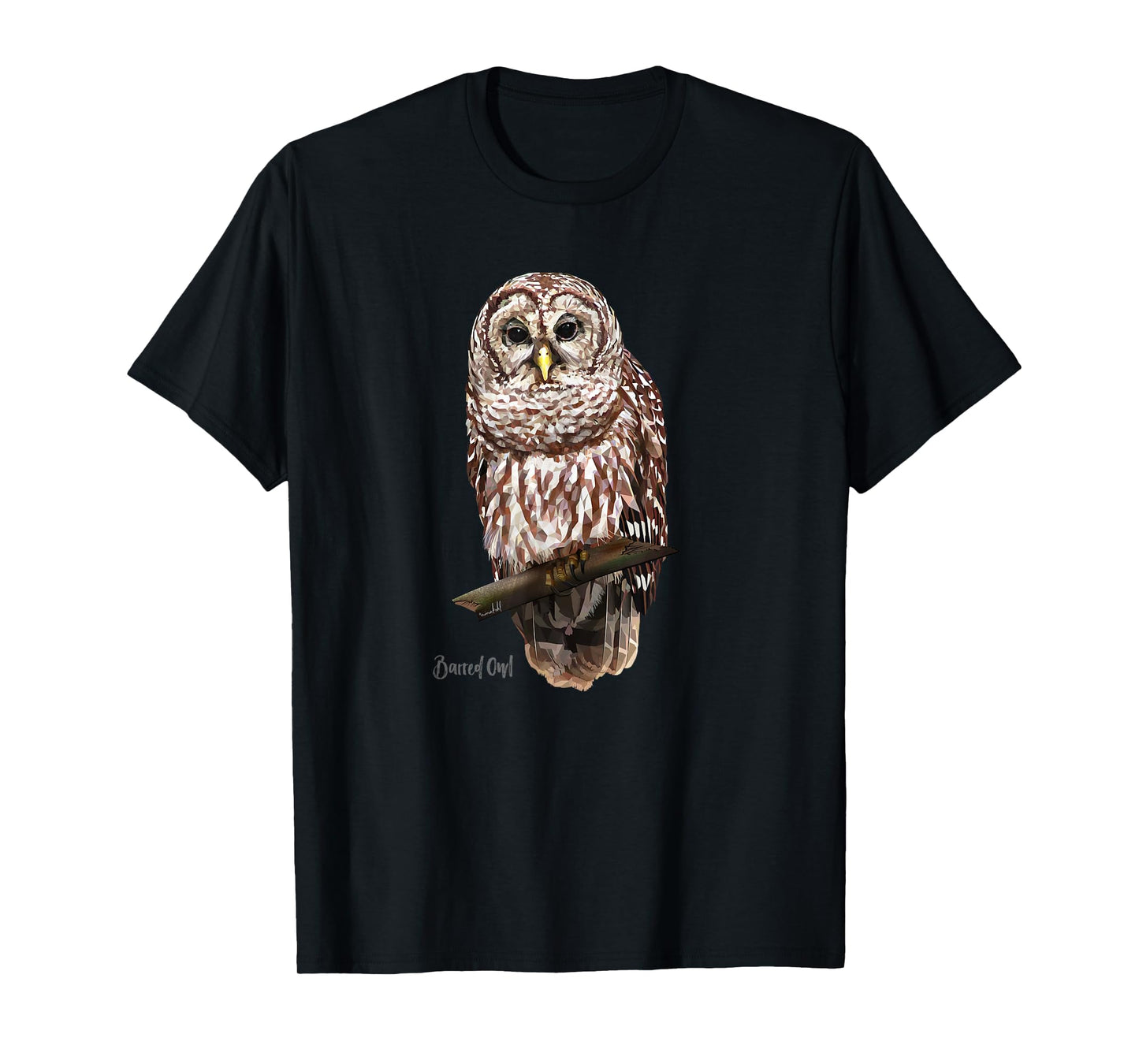 Barred Owl Graphic Birder Shirt Wildlife Bird Watching T-Shirt
