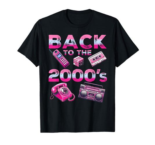 Back To 2000's 2000s Vintage Style 2000s Retro Party T-Shirt