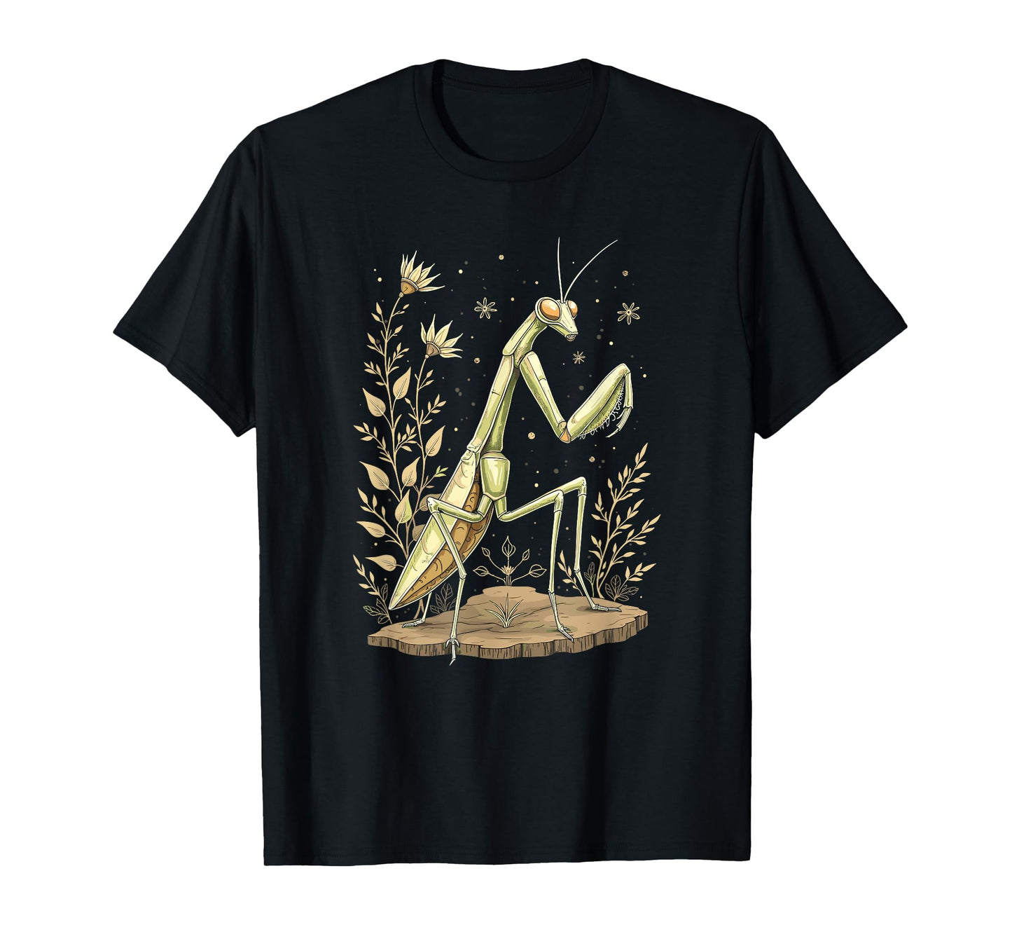 Praying Mantis Nature Art Vintage T-Shirt
