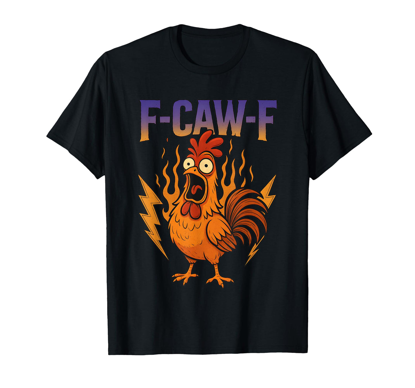 F-Caw-F Funny Chicken Humor Rooster F-Caw-F Meme Halloween T-Shirt