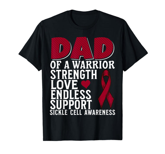Dad of a Warrior Sickle Cell Awareness Family Matching Gifts T-Shirt