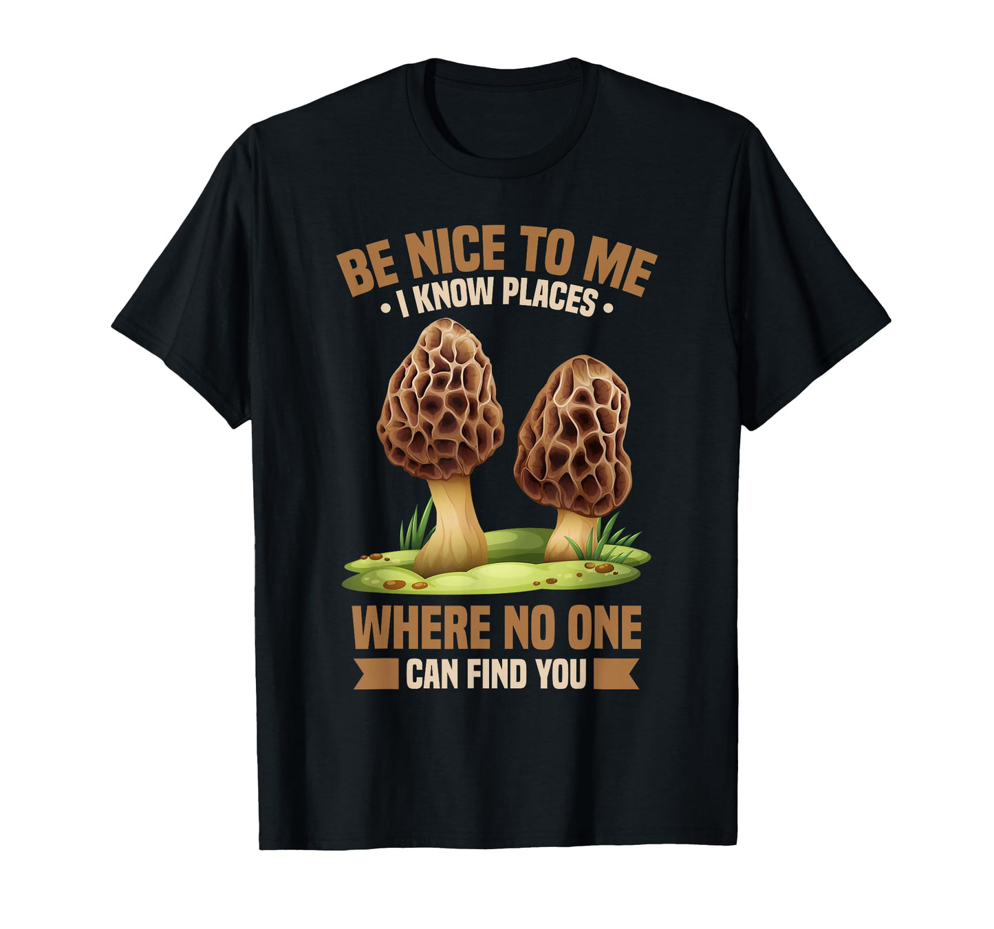 Funny Mushrooms Morel Hunter T-Shirt