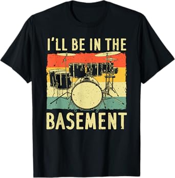 Cool Drumming Design For Men Women Drum Set Drumming Drummer T-Shirt