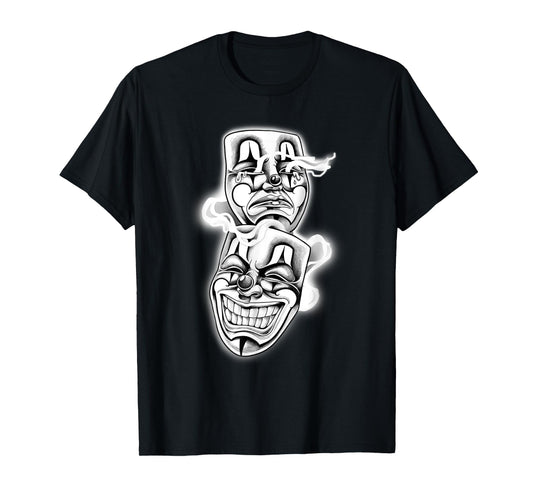 Laugh Now Cry Later Chicano Tattoo Flash T-Shirt