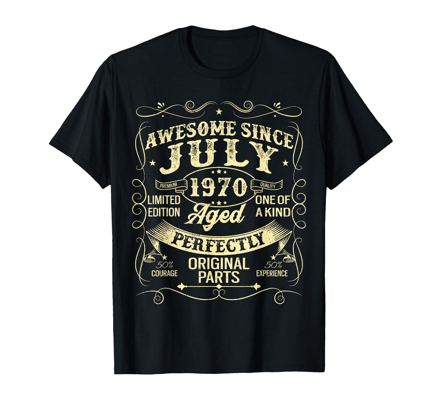 Awesome Since July 1970 Year Of Birth Birthday 1970 Vintage T-Shirt