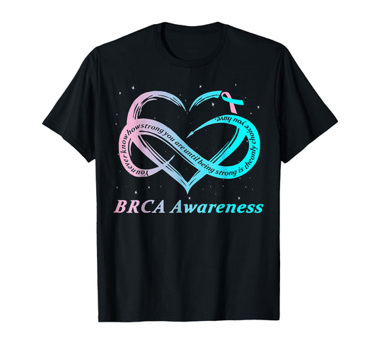 BRCA Warrior I'm Fine breast cancer Awareness T-Shirt