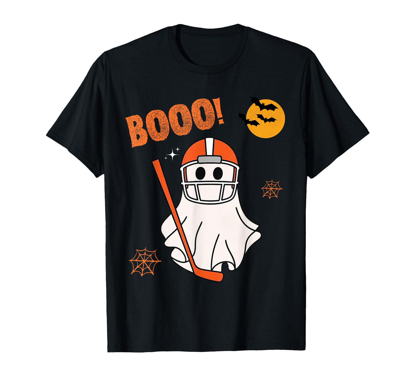 Vintage Halloween Spooky Ice Hockey Funny Skeleton Costume T-Shirt