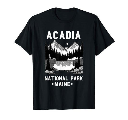 Acadia National Park Souvenir Maine Retro for Men Women Kid T-Shirt