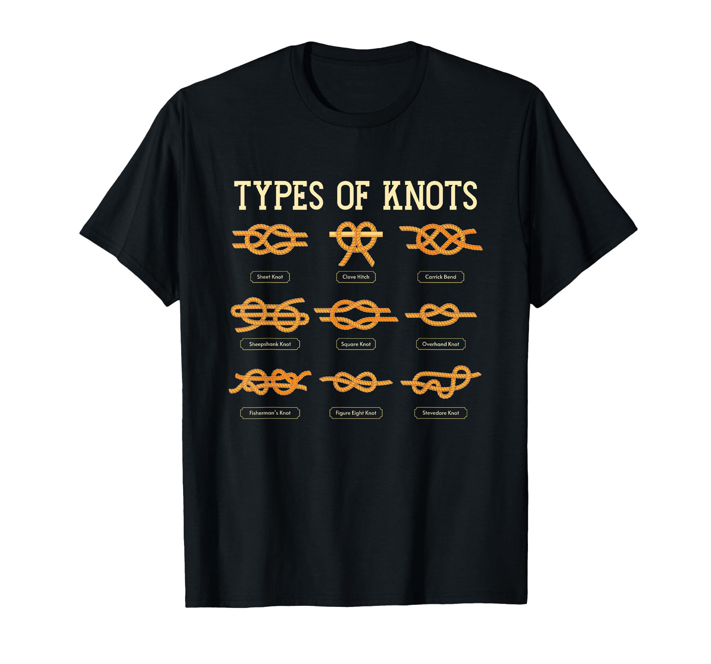 Scout Scouting Wilderness Nature - Uniform Types Of Knots T-Shirt