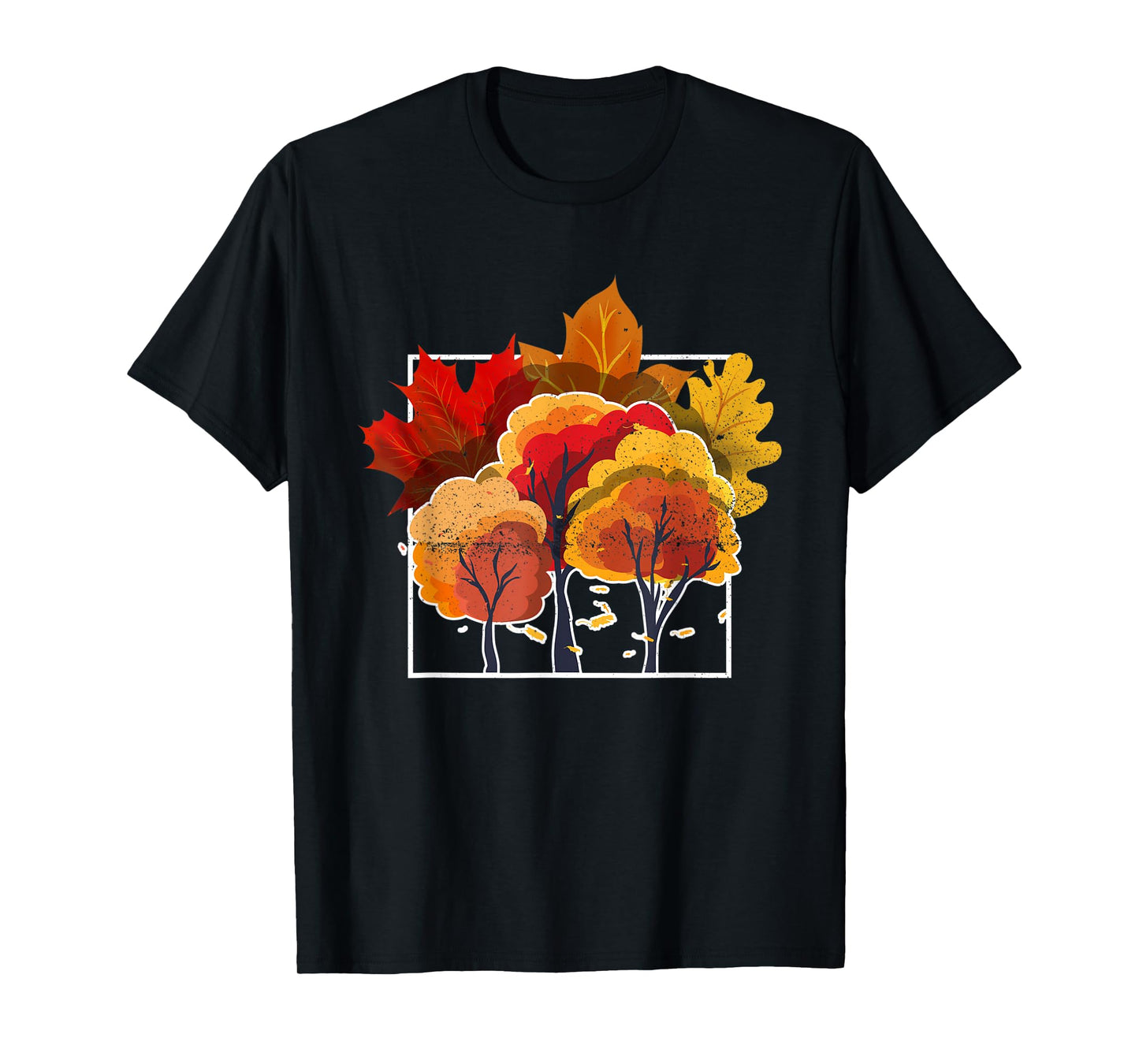 Nature Forest Leaves Autumn Trees Fall T-Shirt