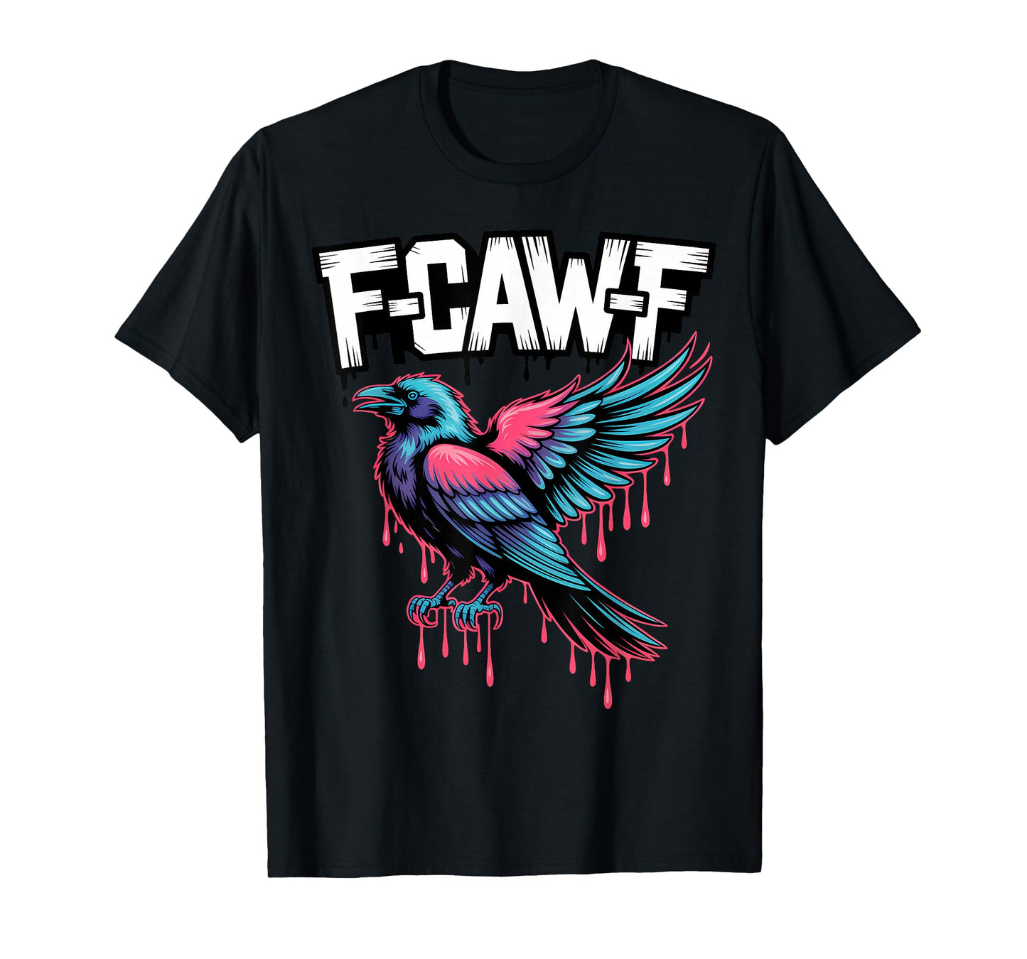 F-Caw-F Vibrant Raven T-Shirt