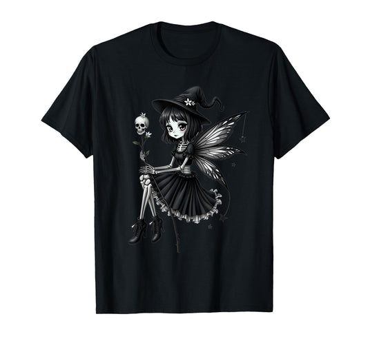 Fairy Skeleton Anime Goth Kawaii T-Shirt