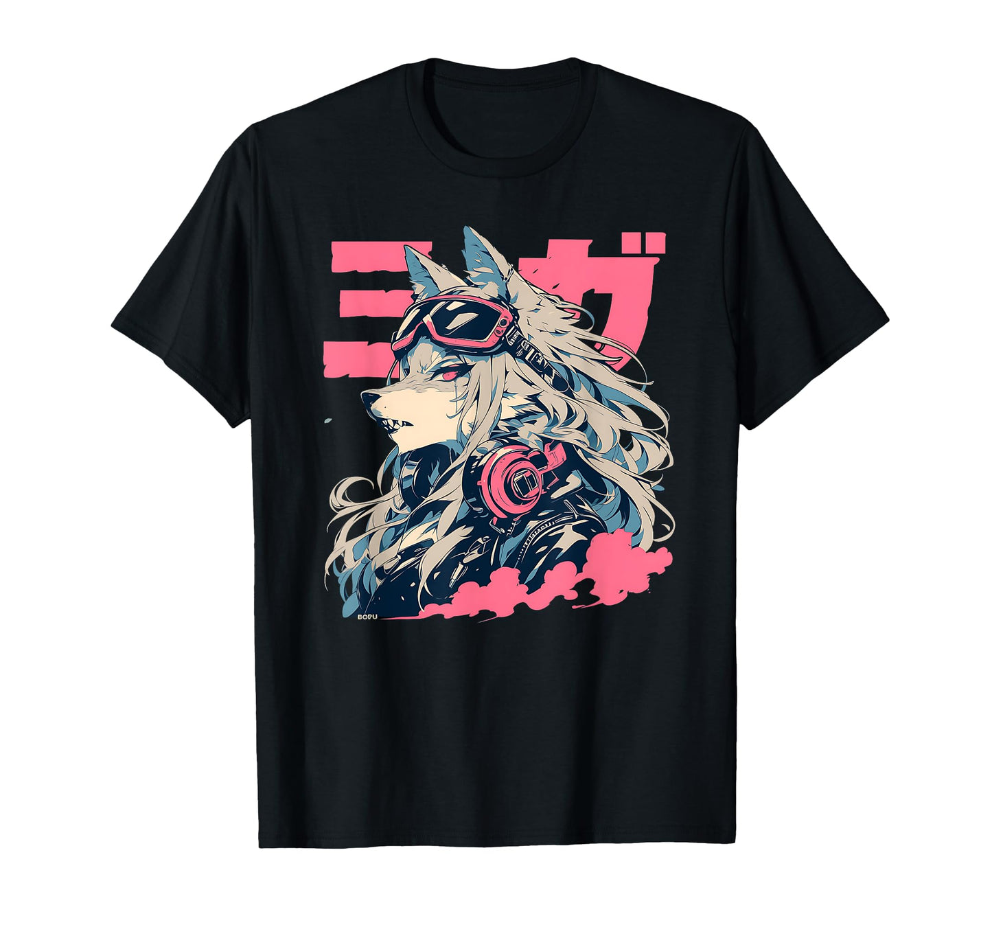 Goth Grunge Demon Anime Furry Wolf Horror Alt Aesthetic T-Shirt
