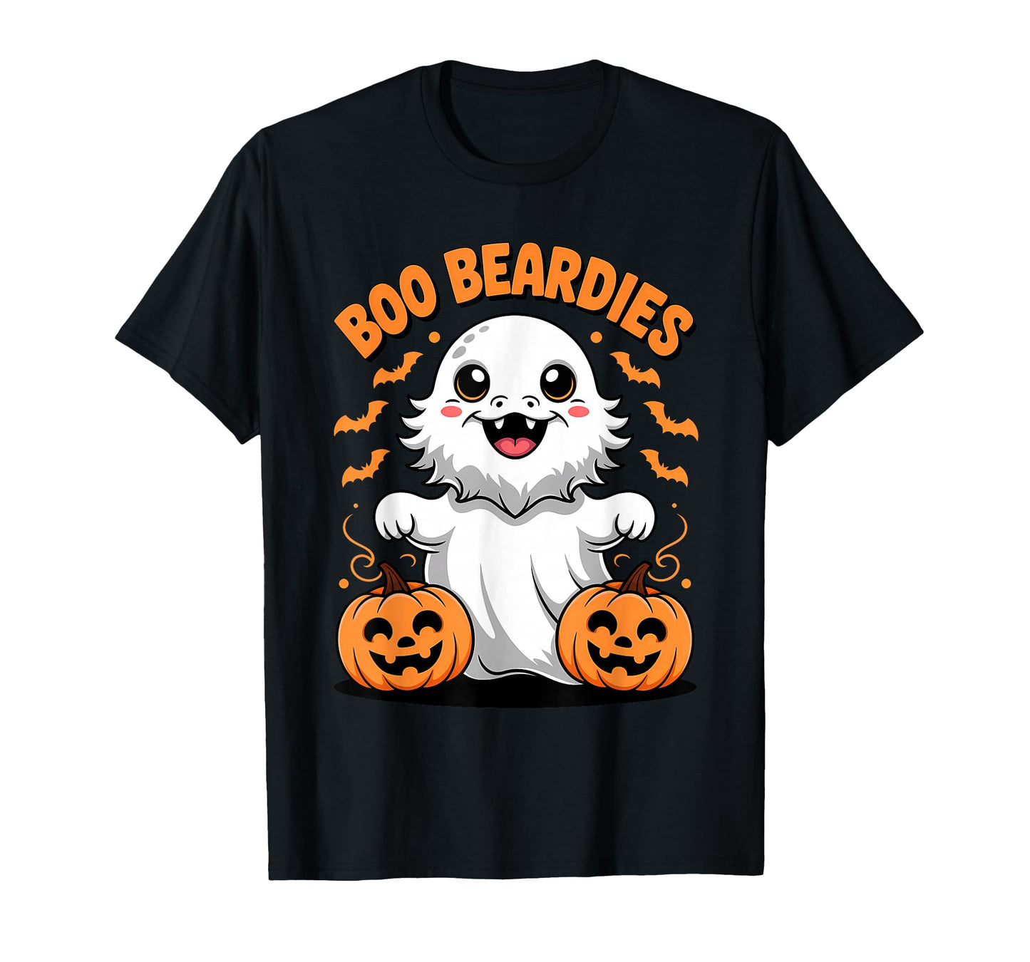 Boo Beardies Funny Bearded Dragons Ghost Costumes Halloween T-Shirt