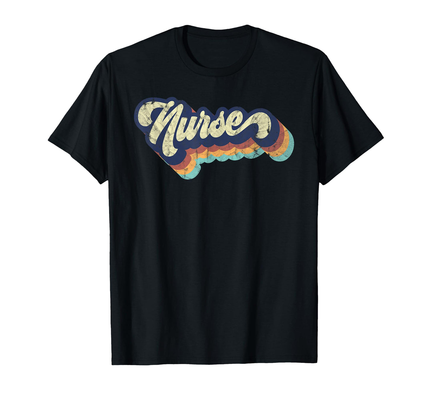Retro Nurse Woman Wears a Nursing Tee on Nurse's Day T-Shirt