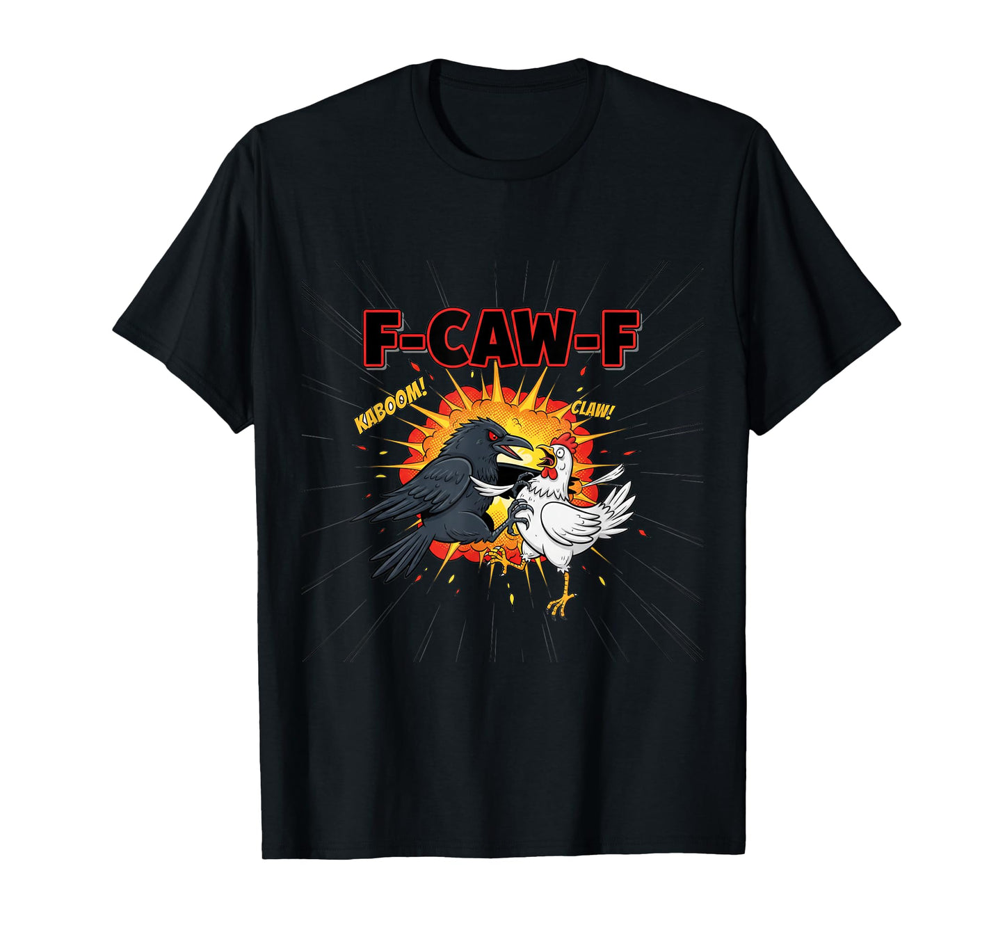 Funny F-CAW-F Meme Parody for F-Kaw-F Crow Fans Vintage T-Shirt