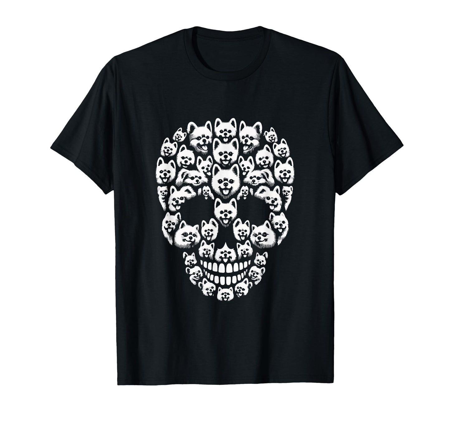 Group Pomeranians As Halloween Skull Costume Dog Owner Lover T-Shirt