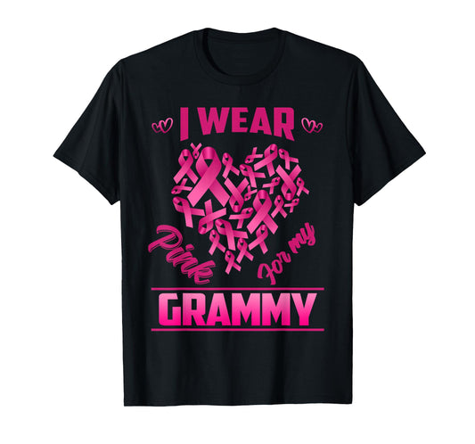 Breast Cancer Awareness Wear Pink For My Grammy T-Shirt
