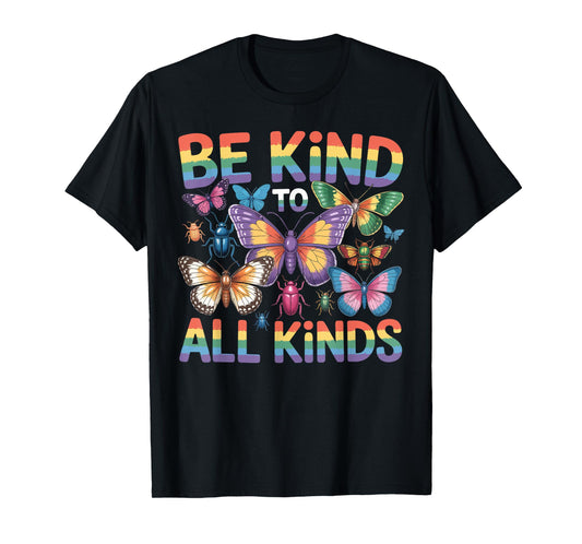 Be Kind To All Kind Biology Science Insect Collector Ladybug T-Shirt