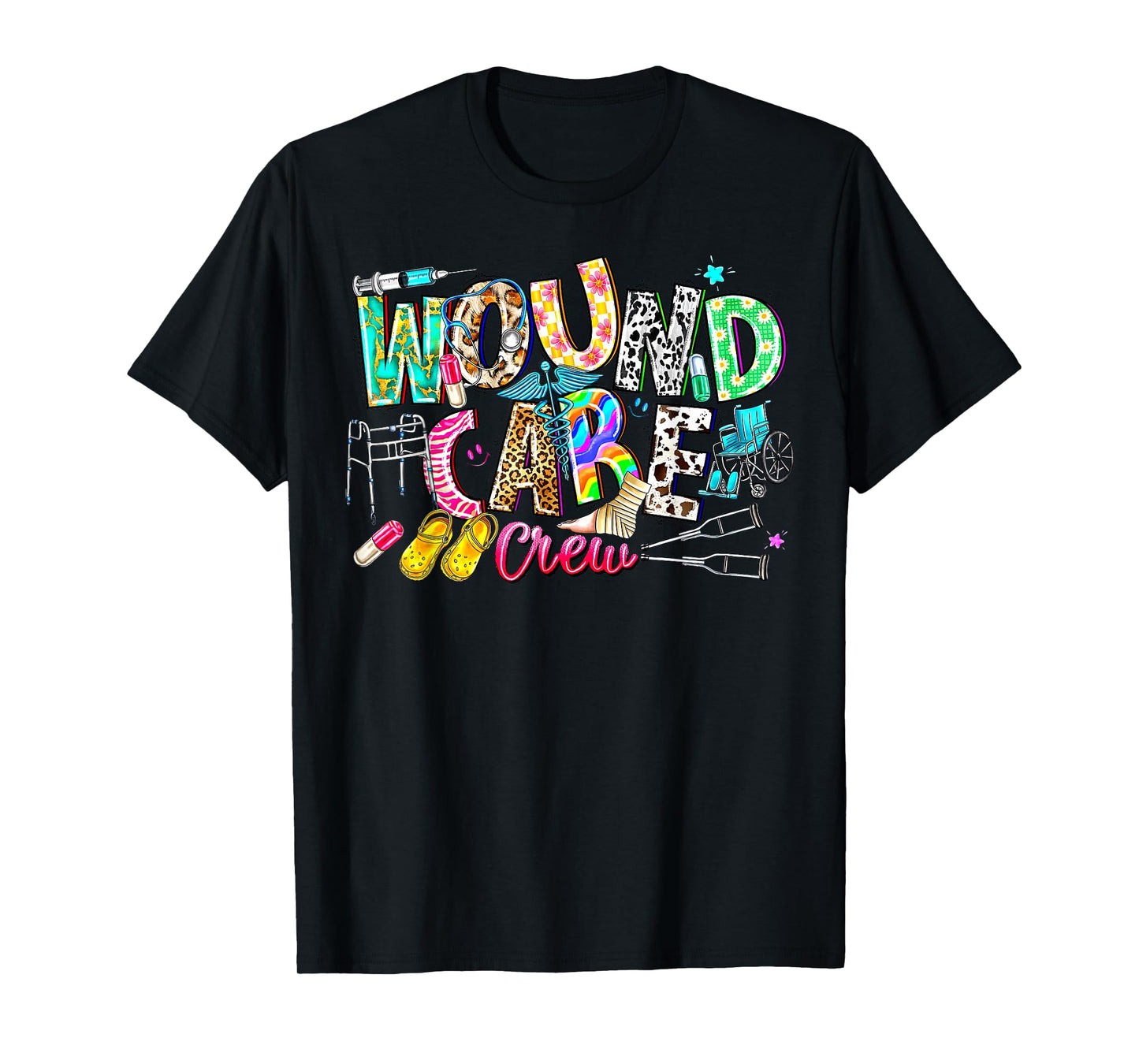 Retro Wound Care Nurse Crew Appreciation Graduation Staff RN T-Shirt