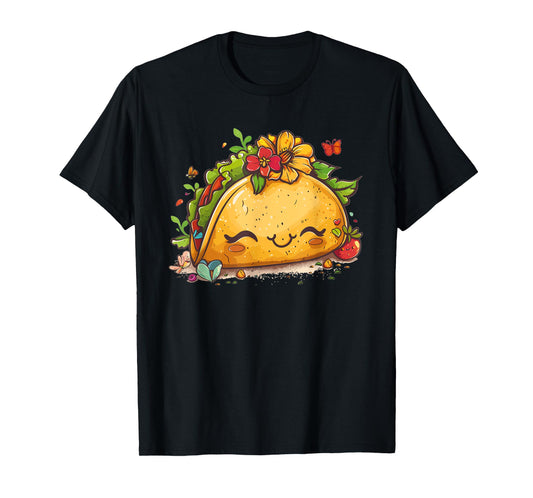 Cute Taco Art I Kids Taco T-Shirt