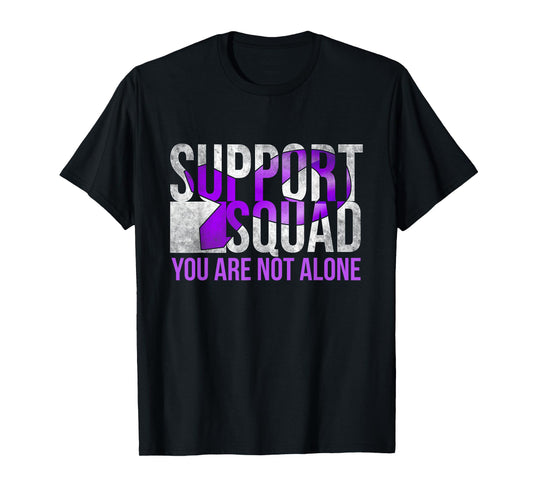 Support Squad Matching Family Thymoma Cancer Awareness Month T-Shirt
