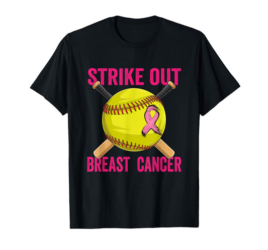 Strike Out Breast Cancer Awareness Softball Fighters T-Shirt