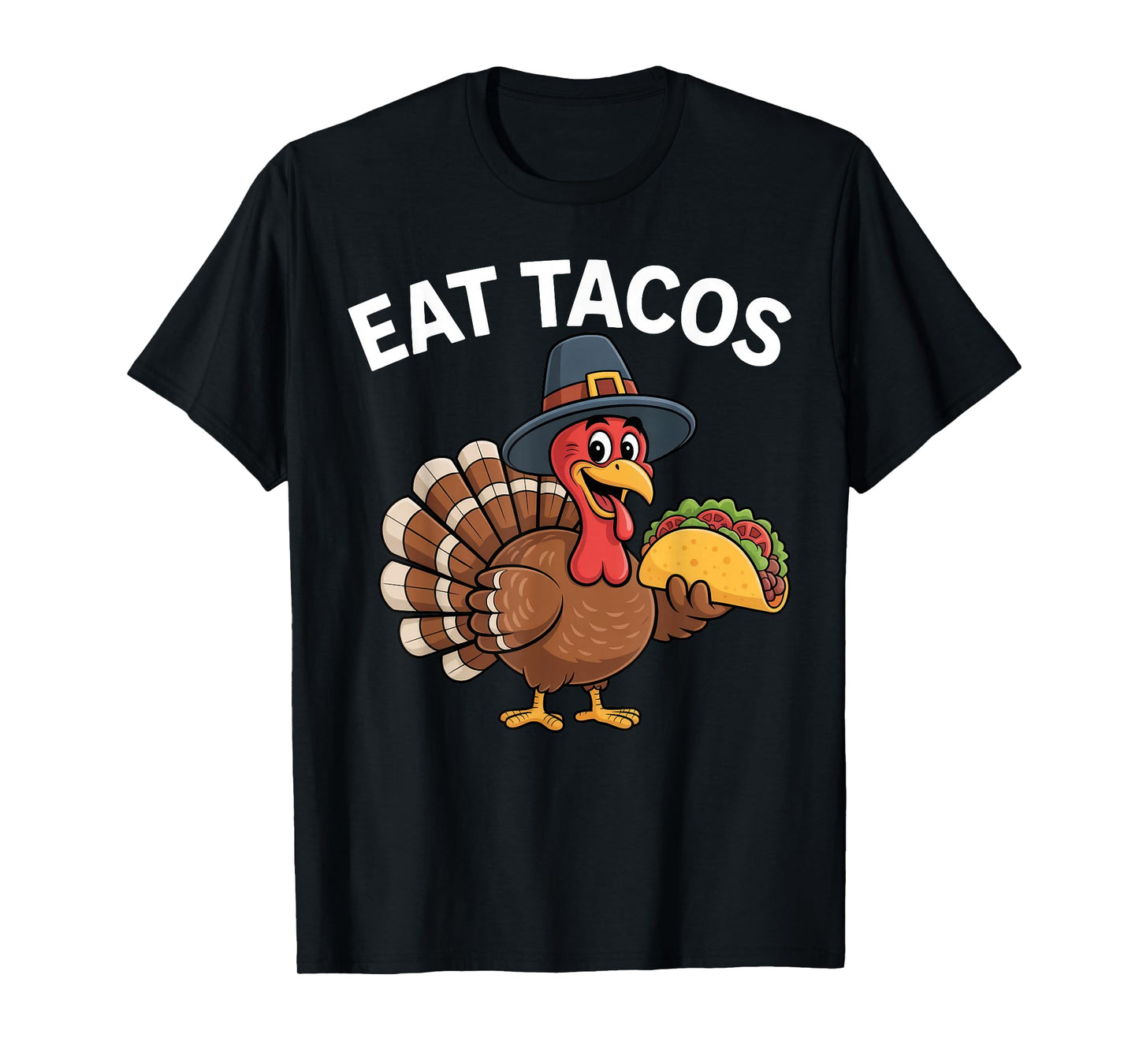 Funny Thanksgiving Turkey Eat Tacos Mexican Thanksgiving Fun T-Shirt