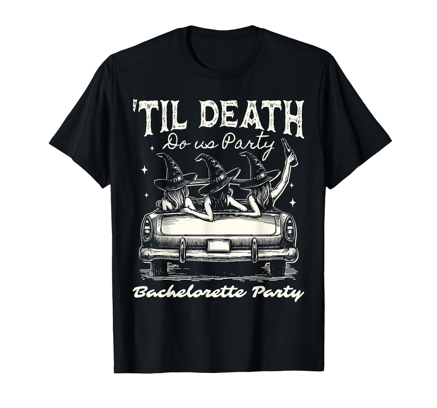 Til Death Do Us Party Halloween Skeleton Bachelorette Party T-Shirt