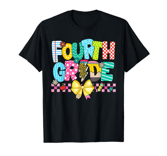 4th Grade For Boys Girls Teacher Fourth Grade Back to School T-Shirt