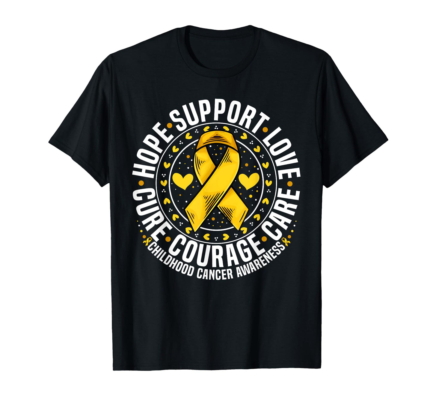 Childhood Cancer Support Family Childhood Cancer Awareness T-Shirt